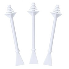 100 Pcs Nose Wax Sticks, Plastic Nose Hair Wax Applicator Stick with Disposab