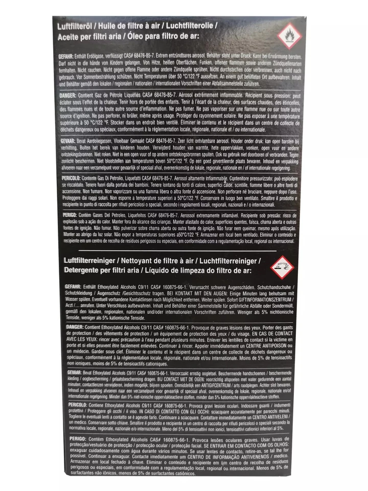 K&N REINIGUNGSSET & PFLEGESET | REINIGER + LUFTFILTER ÖL SPORTLUFTFILTER WARTUNG - Bild 4 von 4