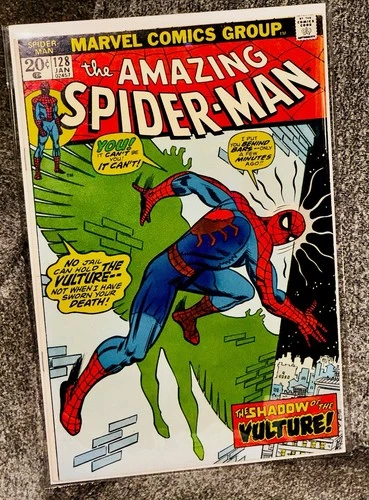 Amazing Spider-Man #128 (1974) Vulture Cover! Marvel Bronze Age VF-