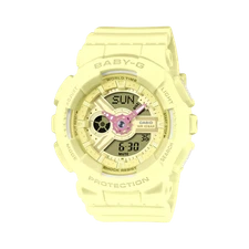 G-Shock BA110AH-9A BABY-G Soft Pastel Colors Yellow Ana-Digi Ladies