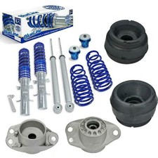Sport Gewindefahrwerk Domlager vorne hinten BlueLine Set für VW Golf 4 1J Bora