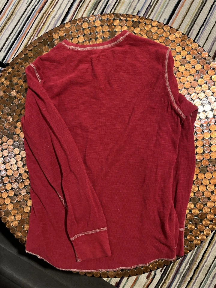 红色和金色复古美国鹰保暖长袖。 无瑕疵使用 — 第 2/3 张图片