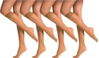 SENTELEGRI Fortina Women’s Knee High Socks – Reinforced Toes - 2, 4 or 6 Pairs