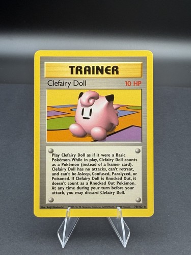 Clefairy Doll 70/102 Rare Base Set Shadowless Pokemon Unlimited MP