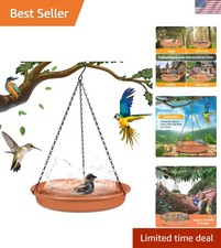 Multi-Species Hanging Bird Bath Tray - Effortless Outdoor Wildlife Feeding