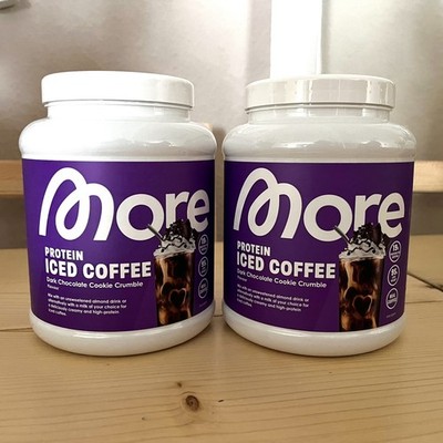 2x 500g More Nutrition Iced Coffee dark Chocolate Cookie Crumble 1kg 