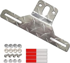 Heavy-duty Aluminum License Plate Holder Bracket Frame For Truck Color Silver
