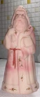 Fenton Art Glass Burmese Santa with Toy Sack Figurine  - Excellent Condition