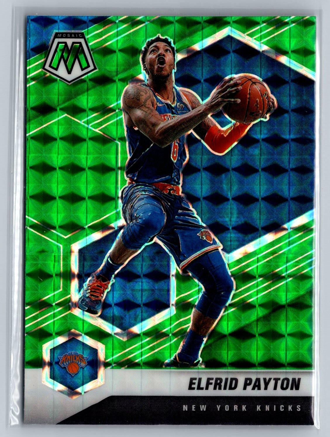 2020-21 Panini Mosaic Elfrid Payton 84 Green Mosaic Prizm