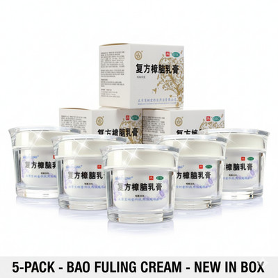X5 Bao Fu Ling Herbal Skin Cream 100g   Cooling, Moisturizing, Soothing Topical
