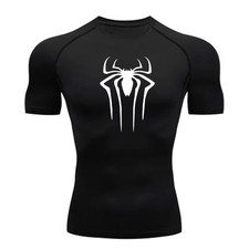 Men's Compression Gym T-Shirt Quick Dry Short Sleeve Fitness Running Tee Shirt