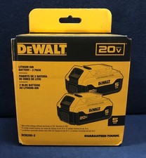 NEW DEWALT DCB205-2 20V 5Ah Battery - Pack of 2