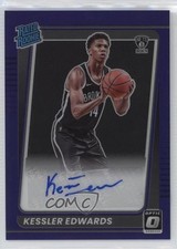 2021 Donruss Optic Rated Rookie Purple Prizm Signatures Kessler Edwards Auto 8d4