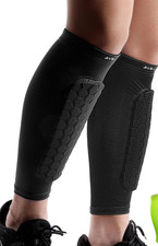 Soccer Shin Guards Shin Pads for Kids Youth Adult Calf Compression Sle...