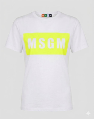 MSGM BOX LOGO TSHIRT WHITE SIZE XS ''NWT''