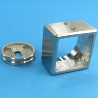 Wandanschluss Edelstahl 40X40 Mm Vierkantrohr V4A Halter Handlauf Stange Rohr Va