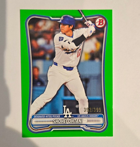Topps 2026 Bowman Shohei Ohtani #52 Los Angeles Dodgers Neon Green 392/399