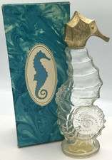 EMPTY Avon Sea Horse Skin So Soft Bath Oil Decanter 6 Fl Oz Original Box USA