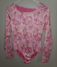 Cat  Jack Girls Pink Long Sleeve GYMNASTICS Leotard Size XL 14/16 NWOT