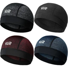 Summer Cycling Skull Cap Bike Helmet Liner Running Beanie Hat Fits Under Helmets