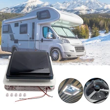 11"RV Caravan Roof Vent Forward and reverse motor RV Fan 12V Skylight W/Light#