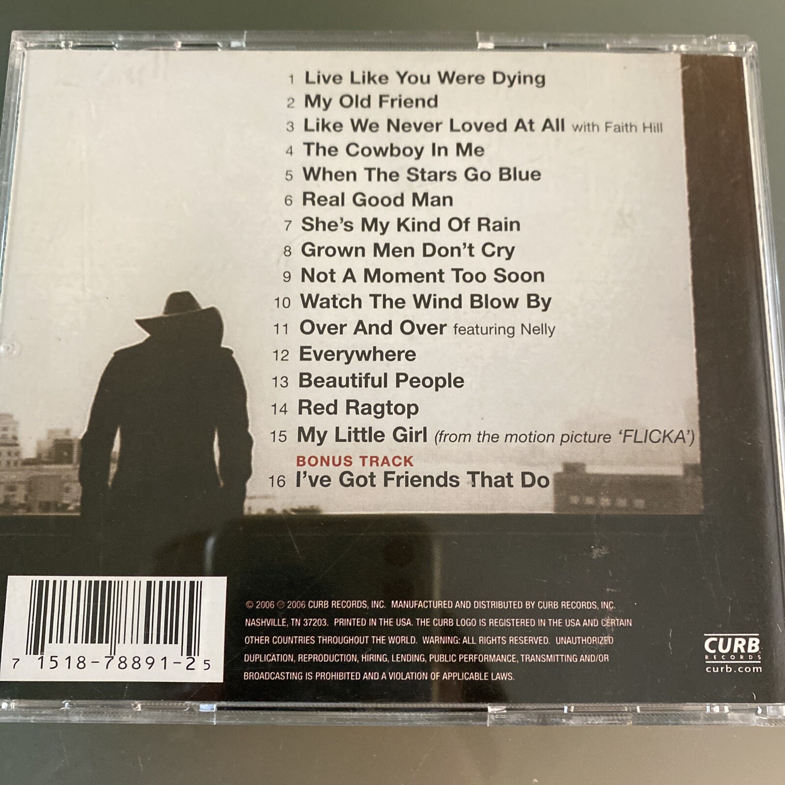 Tim McGraw 8 LOT: NEW Rest of Life, Greatest Hits I & II, Emotional Traffic VG