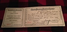 ANTIQUE DULUTH MISSABE & NORTHERN RAILWAY EXCHANGE TRIP PASS AUG. 20, 1895