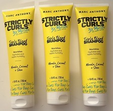 3 Pack Marc Anthony Strictly Curls Triple Blend Shampoo 8.4oz Each New