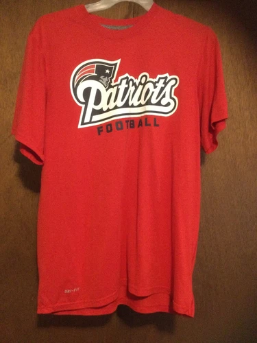 NFL Men's Patriot Shirt Red/Blue L