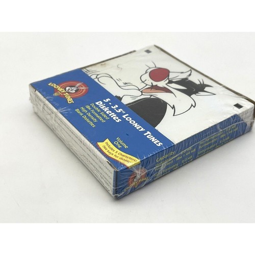 Disquetes LOONEY TUNES, Paquete de 5, Bugs Bunny Tasmania Devil Taz y Abridor de Discos Nuevo de Lote Antiguo - Imagen 5 de 6