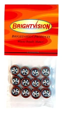 12 Brightvision Redline Wheels - 12 Medium Deep Dish Bright Chrome Style
