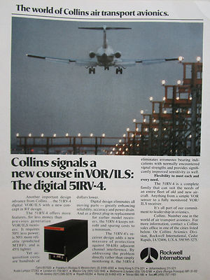 5/1977 PUB ROCKWELL COLLINS AVIONICS VOR/ILS DIGITAL 51RV4 ORIGINAL ANZEIGE