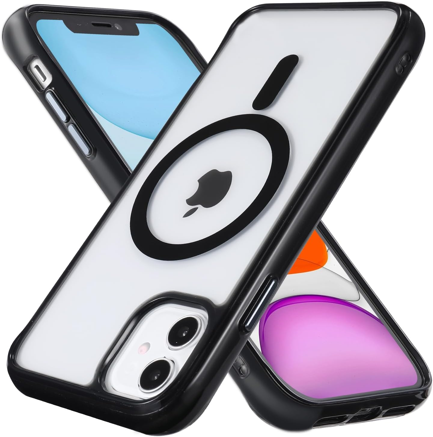 For Iphone 12 Magnetic Case, Built in Iphone 12 Pro Case Magsafe, Clear Hard PC