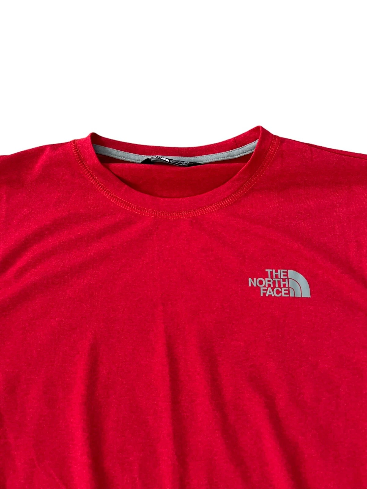 The North Face FlashDry Mens Long Sleeve Shirt Red Size S Pullover Regular Fit