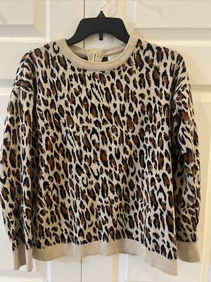 H&M Leopard Print Sweater Anthropologie Top Free People Ted Baker Joules  Size S