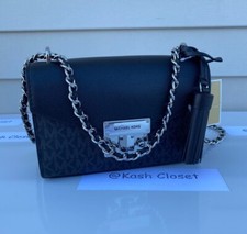 Michael Kors crossbody bag rose small purse MK signature black