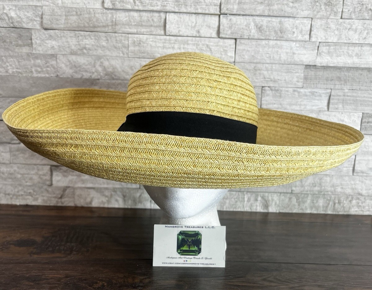 Yellow Braided-Band Wide Brim Women’s Hat Mother main image 4
