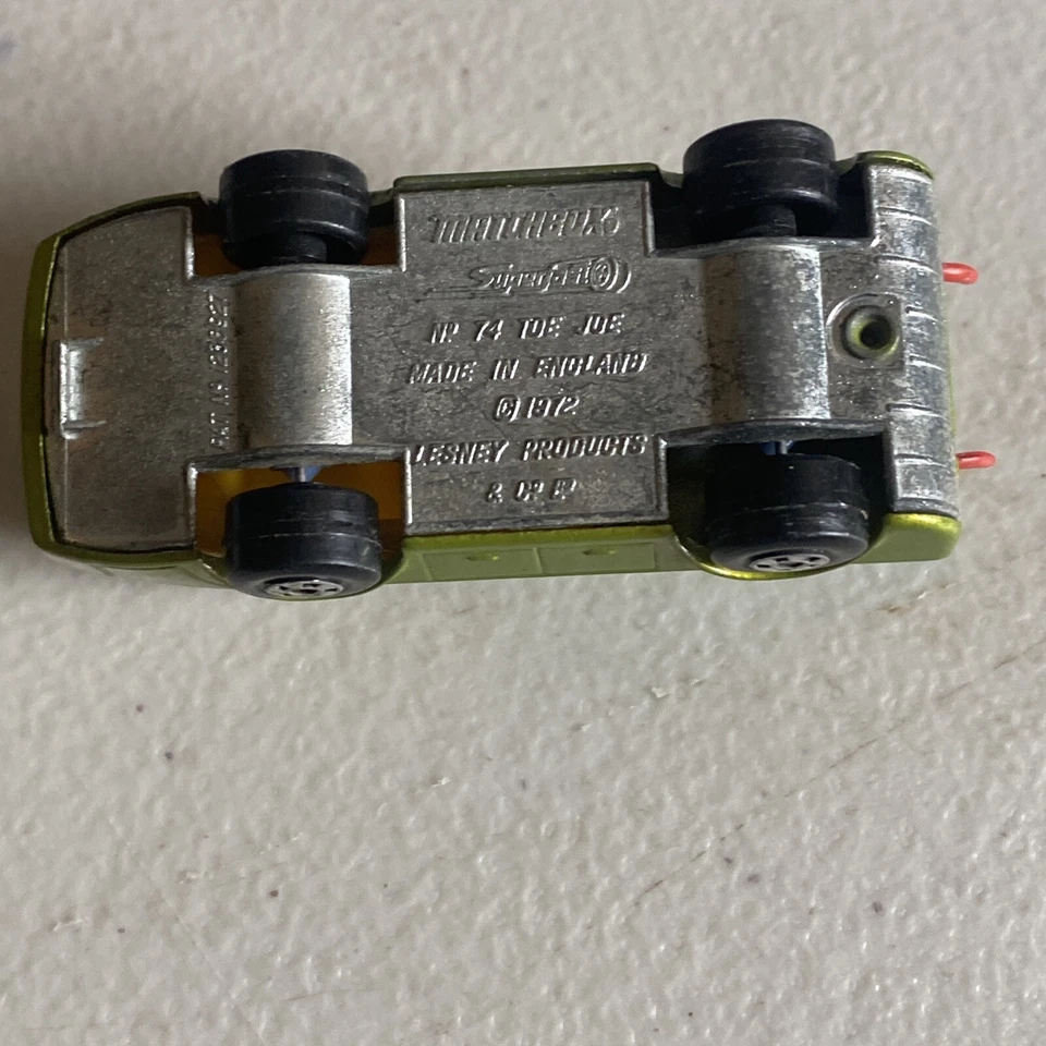 Matchbox Superfast Tow Joe Lesney 1972 No.74 Green Tow Truck - Image 4 of 4