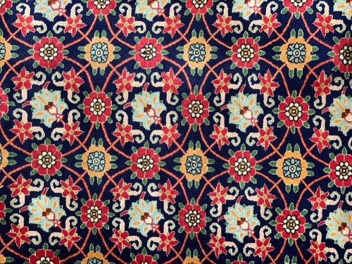 Vintage  wool hand knotted  Runner
