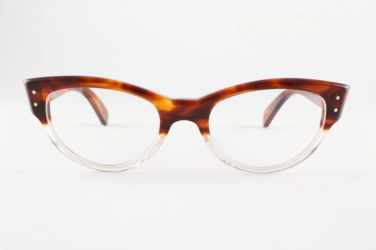 Authentic Jean Lafont Celimene 525 48mm Tortoise Crystal Cat Eye Glasses France