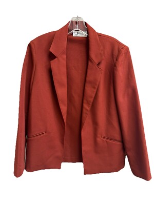 Vintage 70’s Rust Brown Blazer M/L Poly Women’s JOYCE sportswear Desert  Cowgirl