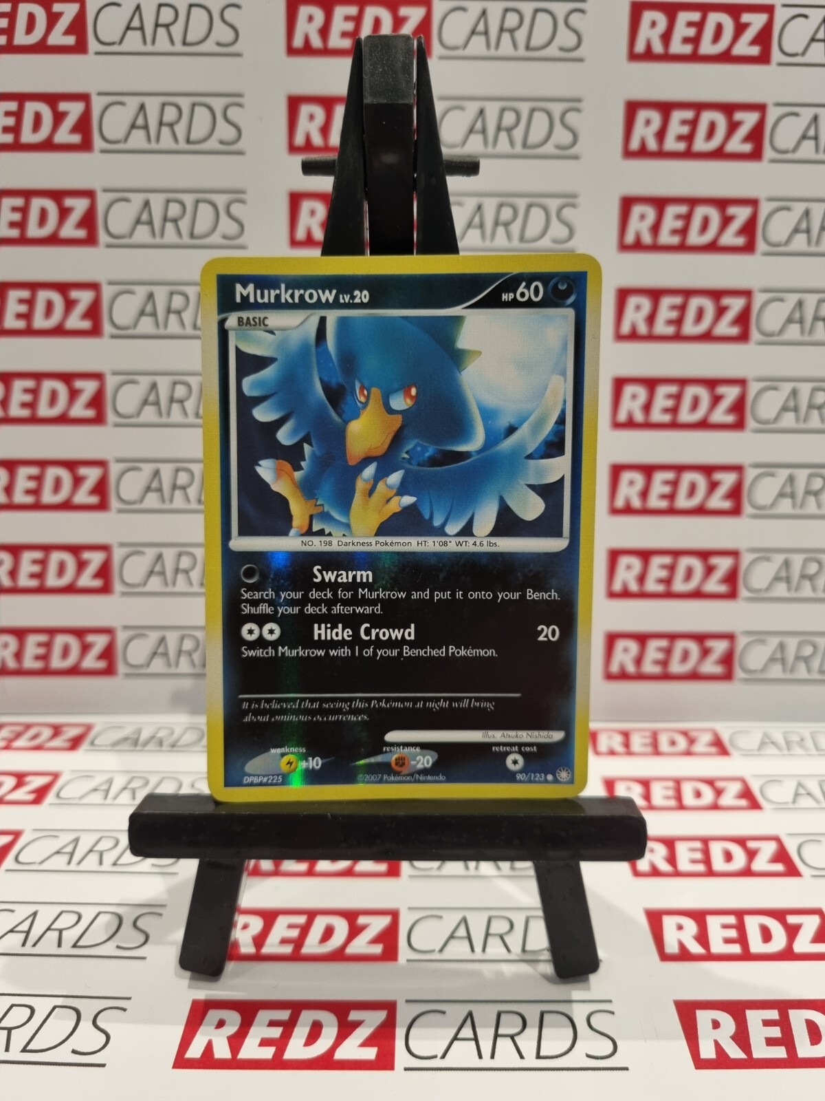 Murkrow Lv.20 - 90/123 - Mysterious Treasures - Reverse Holo - Pokemon Card - LP