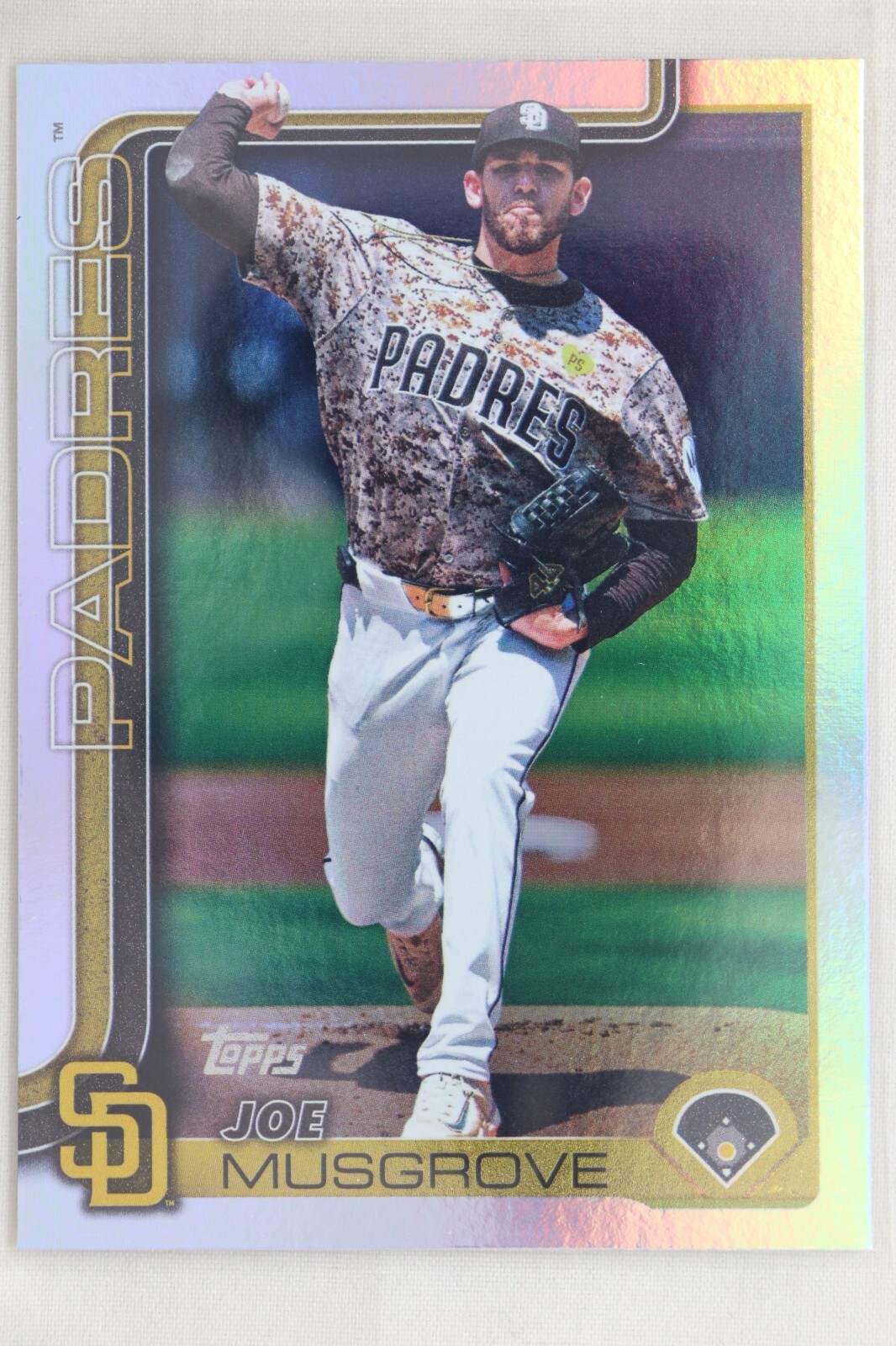 Joe Musgrove 2025 Topps Series 2 Rainbow Foil #385 San Diego Padres Baseball Card