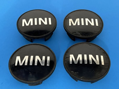 BMW MINI COOPER GENUINE FACTORY ORIGINAL OEM CENTER CAPS 686109201 SET OF 4 - Picture 4 of 9
