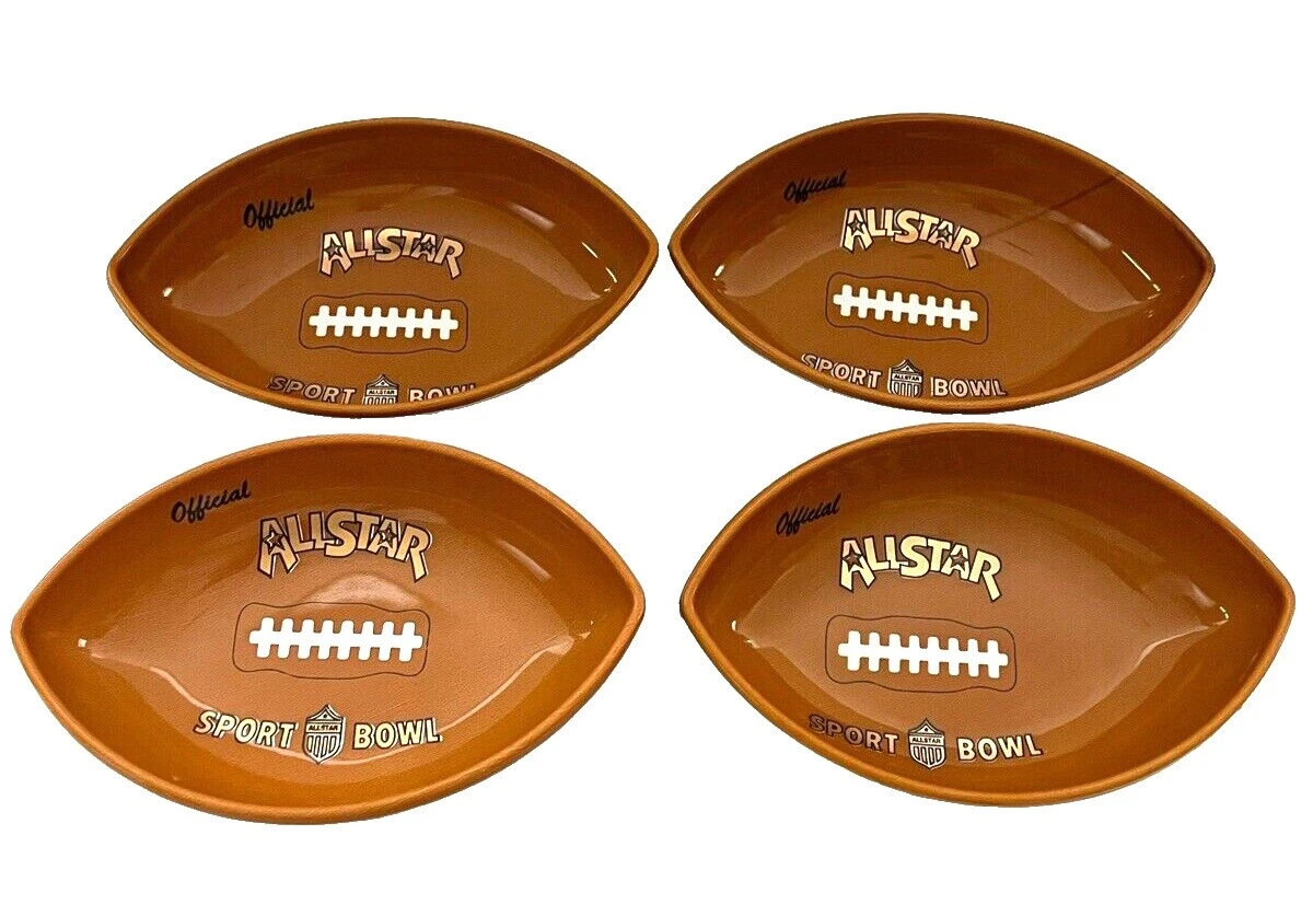 Tazones de fiesta marrón de Fútbol