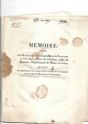 1817.Suite.Important dossier..Drying of the Marshes.DO NOT BID. Merci