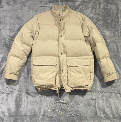 Vintage BOG Sport Men's Size M Down Puffer Jacket Beige/Tan | eBay