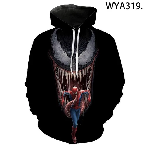 Venom Spiderman 3D Hoodie