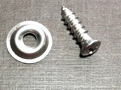 25 Pcs #8 X 7/8 W/#6 Head Stainless Kick Panel Door Automotive Trim Screws Ford - Foto 8