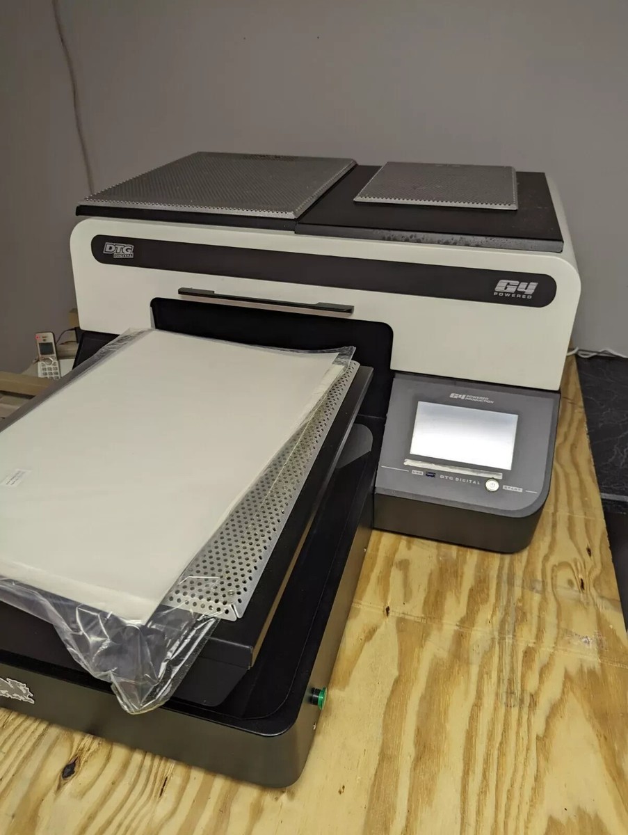 DTG G4 PRINTER (INCLUDES (3) Print Platens, Pre Treat Machine